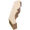 Ekena Millwork 5-inch W x 18-inch D x 24-inch H Valencia Rough Cedar Woodgrain TimberThane Knee Brace, Primed BRCUR05X18X24VALRCPR - alternate 6
